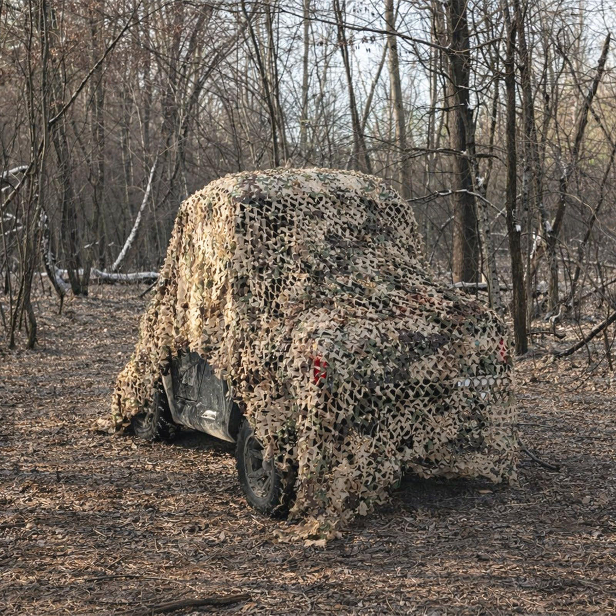 Yeacool Camo Netting Camouflage Netting Sunshade Net for Decor Hunting Blind Outdoor Photography Dinosaur Birthday Theme Party Decoration (Brown Camo, 4.9ftx16.4ft,1.5m*5m)