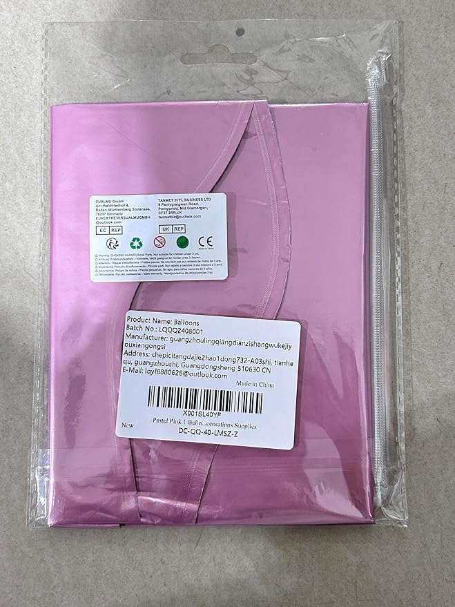 Light Pink Balloon Number 5, 40 Inch Large Self Inflating Foil Number Balloons 0-9, Pastel Pink Digital 5 Helium Balloon for 5th Girls Women Birthday Party Graduation Anniversary Decorations