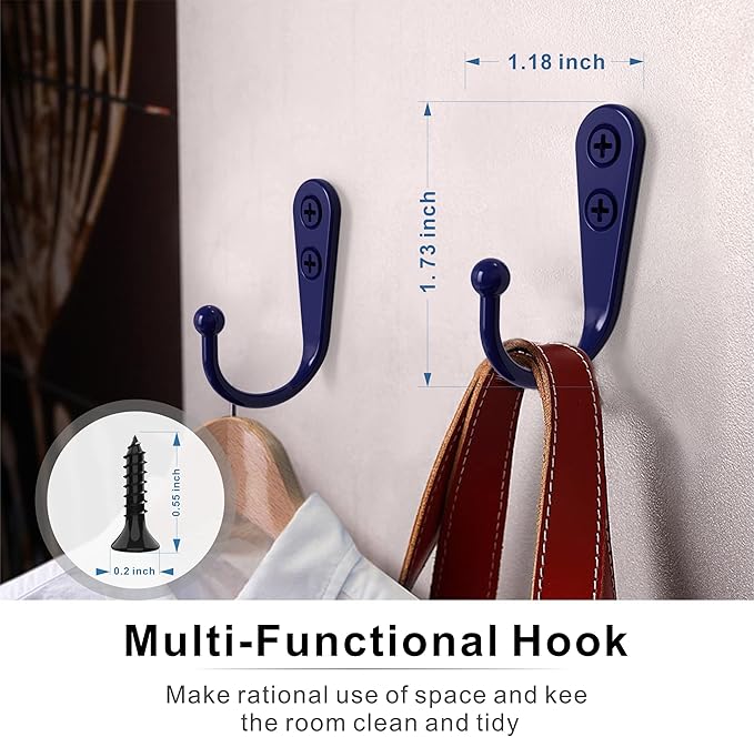 ZAYBOD Coat Hooks for Wall, Decorative Hanging Hooks for Coats, and Bags