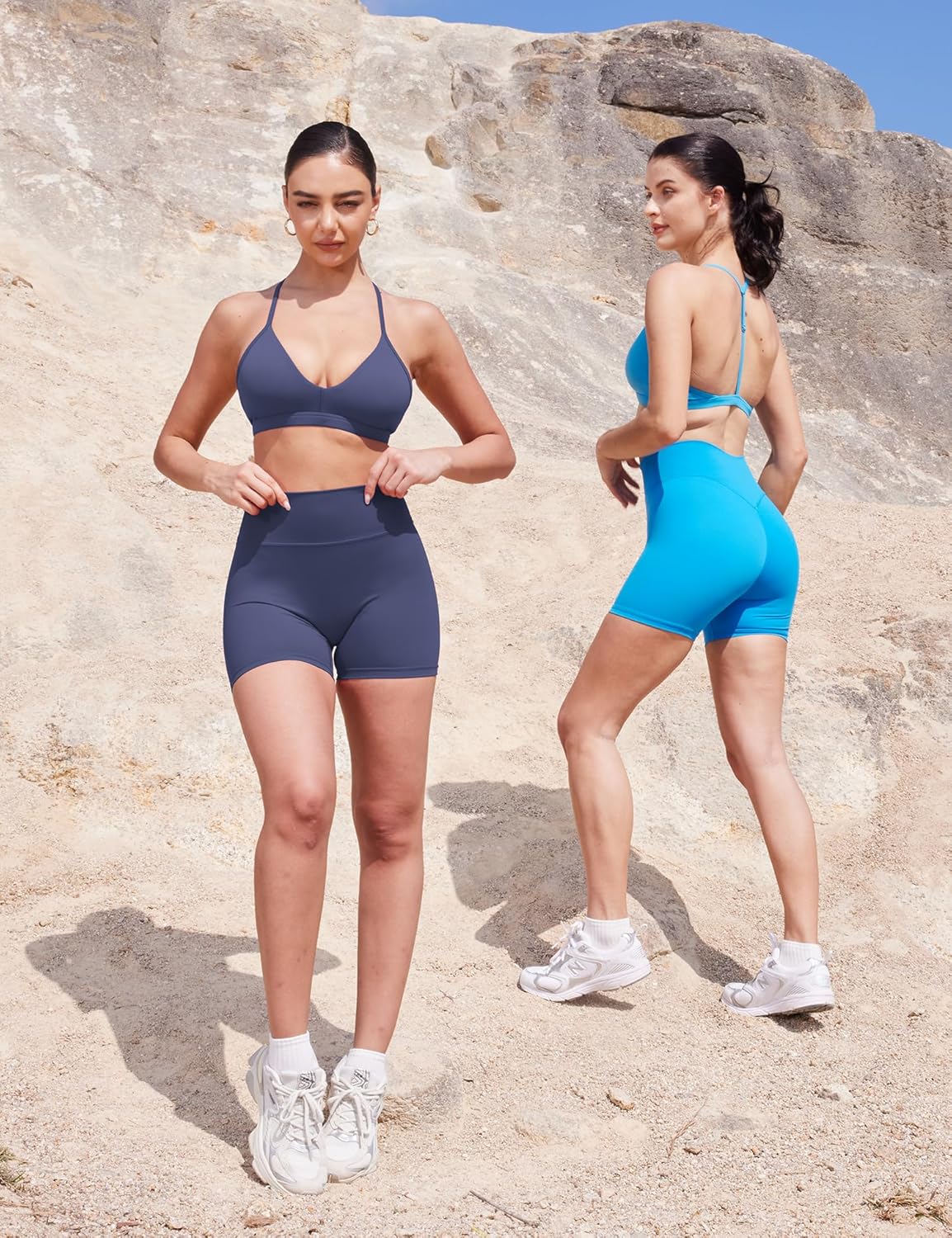 YEOREO Women's Biker Shorts - High Waist Tummy Control | Workout Gym Shorts in 3.6", 4.5", 6" Sizes