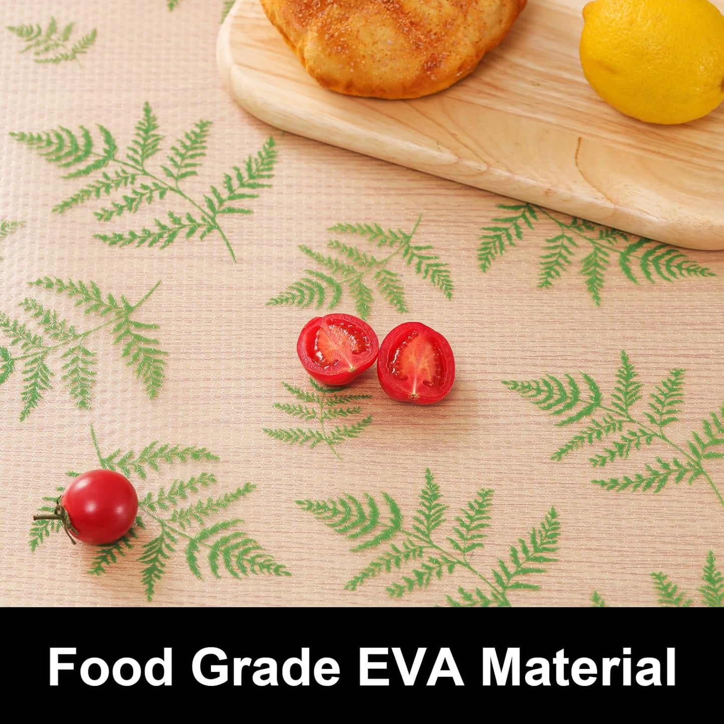 Cooyes Shelf Liner Drawer Liners, Shelf Liners for Kitchen Cabinets, Non-Adhesive Cabinet Liner, EVA Waterproof Non-Slip Refrigerator Liners for Kitchen Drawers