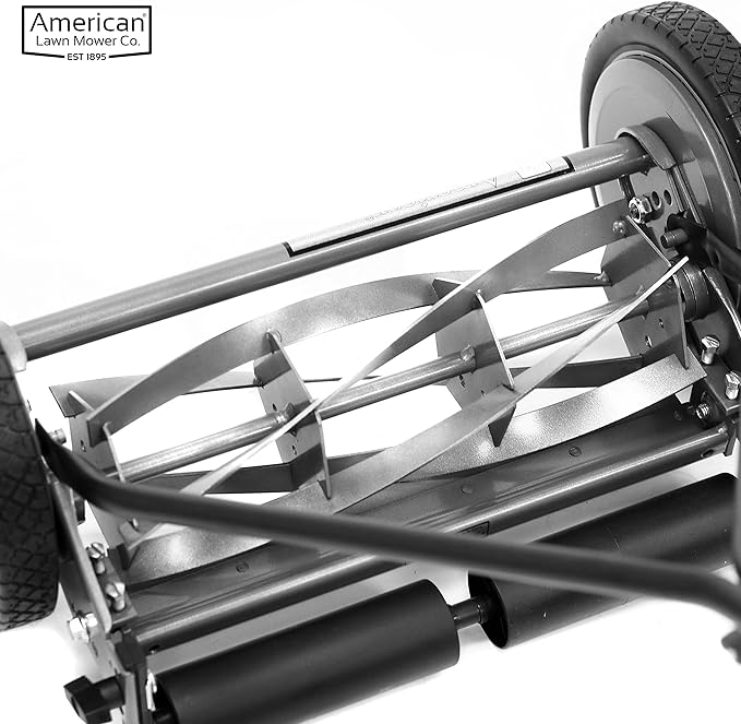 American Lawn Mower Company 1415-16 16-Inch 5-Blade Push Reel Lawn Mower, 5-Blade, Gray