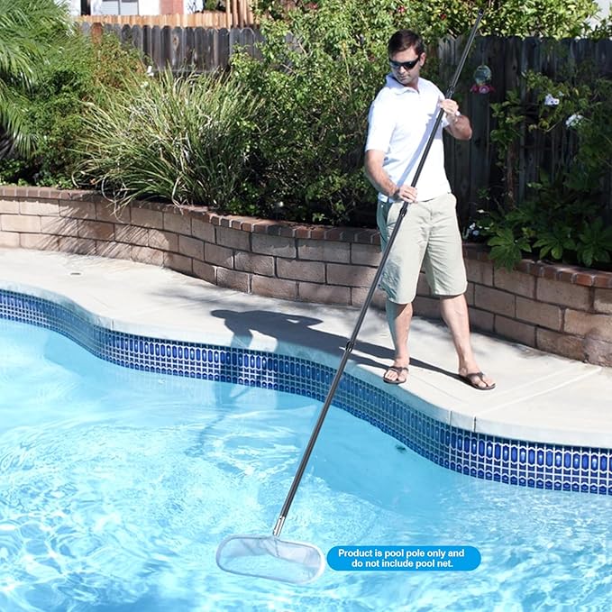 DOBEN Carbon Fiber Pool Pole, Professional Ultralight Pool Poles 3.7 to 12 FT, Telescoping Lightweight Pool Cleaning Pole, Heavy Duty Pool Pole for Skimmer Net, Brush, Vacuum Head 12FT