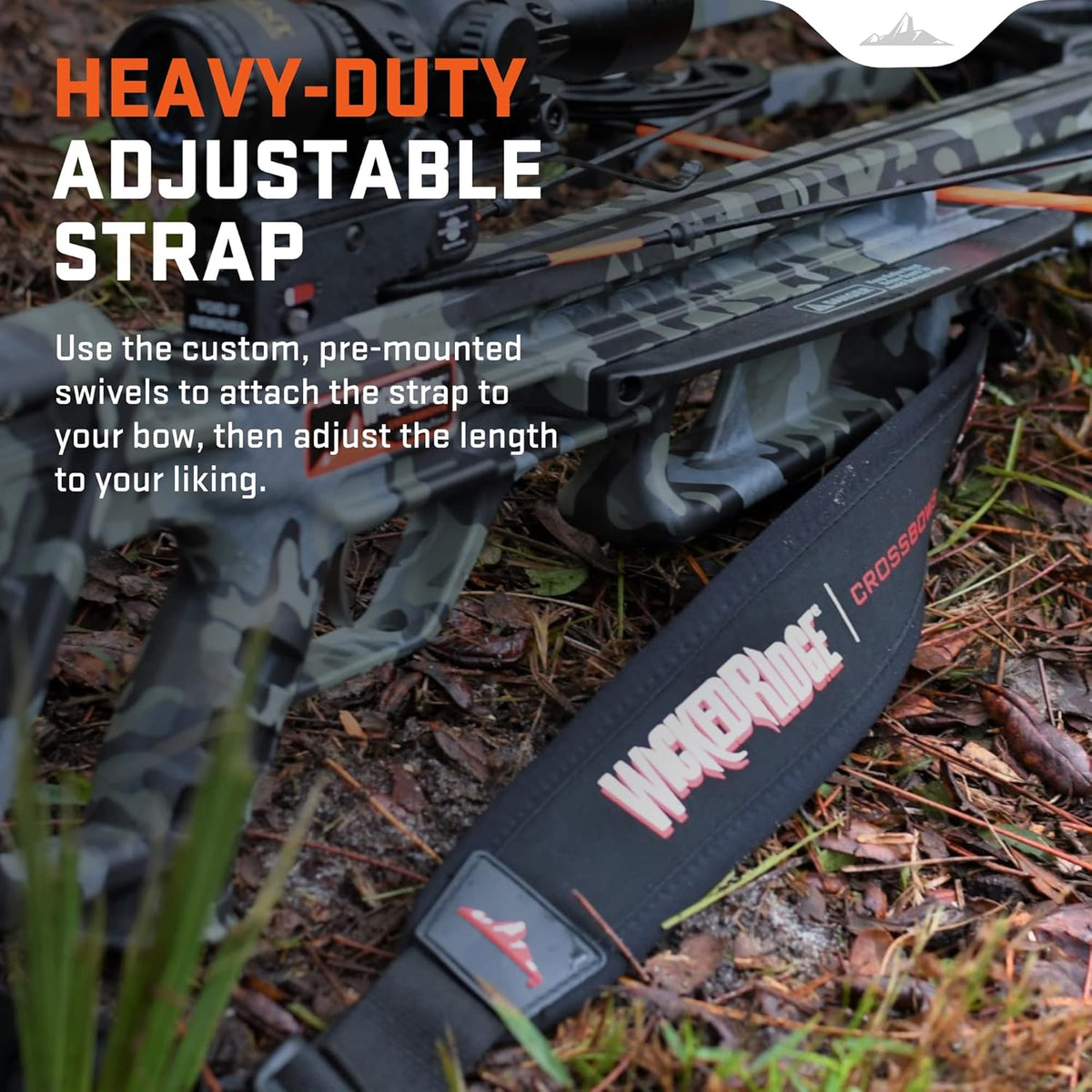 Wicked Ridge Neoprene Crossbow Sling - Adjustable 1.25” Shoulder Strap with Thumb Loop