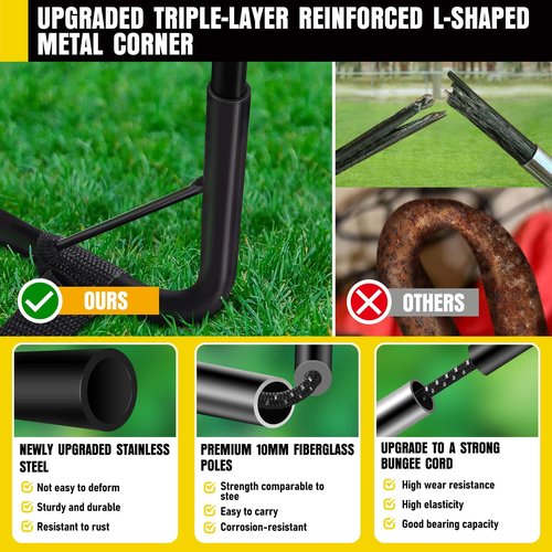 Soccer Goal, Kids Soccer Goals for Backyard Set, 2 Pack of 4x3 ft Portable Pop Up Soccer Net with Soccer Ball, Cones, Complete Training Equipment for Youth, Toddler Outdoor Sports Games
