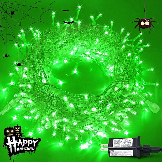JMEXSUSS 250 LED Green Christmas String Lights Indoor, 91.5ft Connectable Green LED Light Outdoor Waterproof, 8 Modes Christmas Lights Plug in for ST Patricks Day Tree Decoration