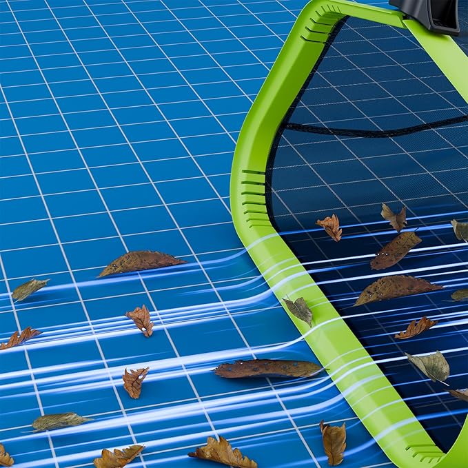 Sepetrel Pool Net,20 Inch Professional Swimming Pool Leaf Skimmer Nets for Cleaning with Nylon Deep Bag,Heavy Duty Aluminum Frame & Handle Rake(Pole Not Included)