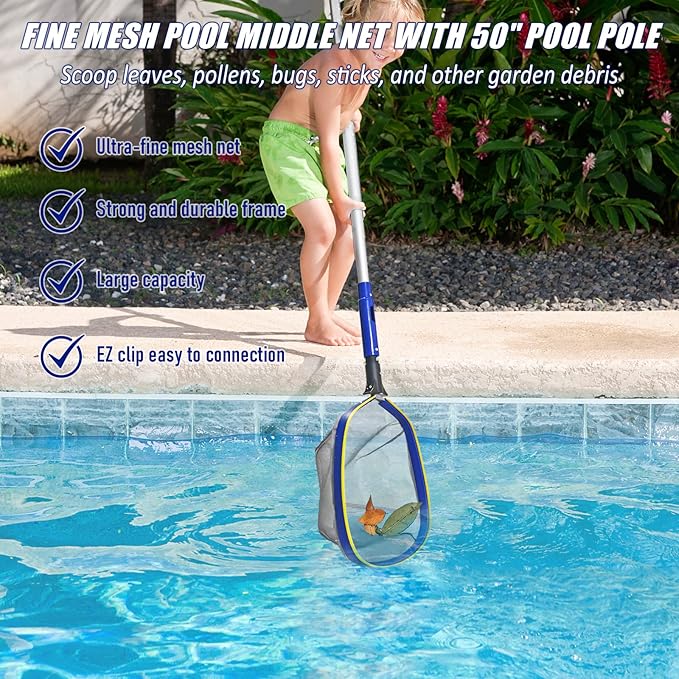 Poolvio Cleaning Kit Bundle – Premium Inground & Standard Above Ground