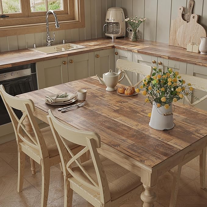 TANONE Wood Contact Paper Kitchen Peel and Stick Wallpaper, Self Adhesive