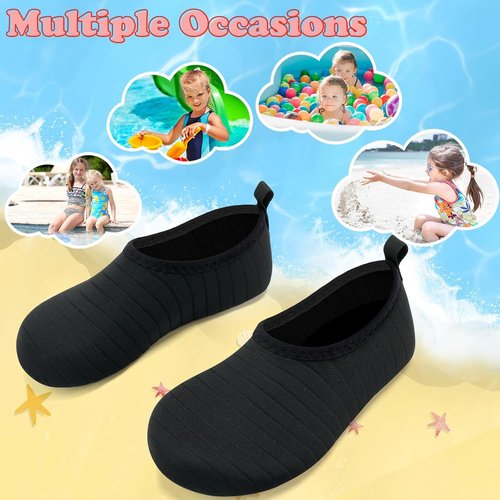 Deevike Kids Water Shoes Boys Grils Barefoot Quick Dry Aqua Socks Beach Shoes for Toddler Sports Swim Surf Outdoor Walking