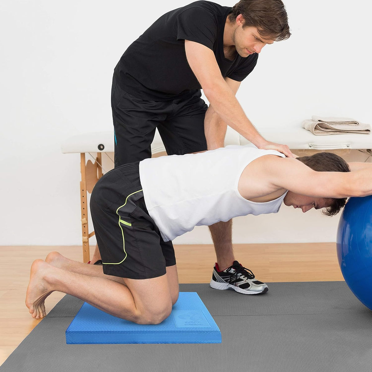 Pete's Choice Foam Balance Pad - XL & L Sizes with Free Stretching Strap & Guide | Ideal for Physical Therapy & Rehab