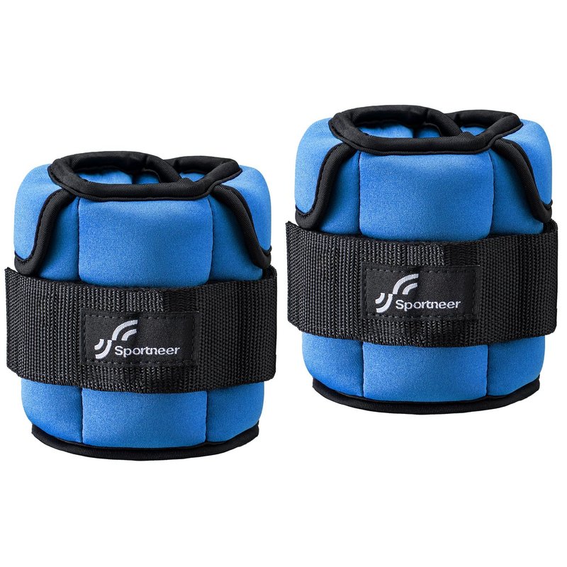 Sportneer Adjustable Ankle Weights for Women and Men:1 Pair 1 2 3 4 6 7 8 10 lbs Upgraded Easily Adjustable Leg Weight, Weighted Wrist Weight Strap for Gym, Fitness, Workout, Walking, Dancing