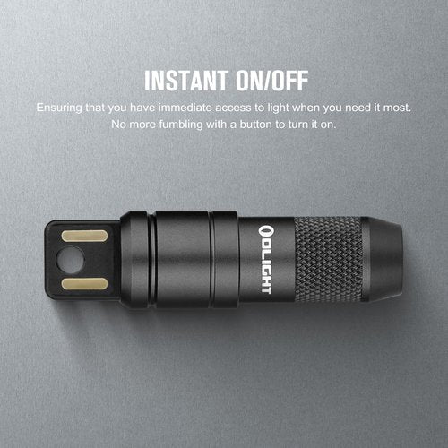 OLIGHT IMINI 2 EDC Rechargeable Keychain Flashlight with Sphere Smart Night Light, 75 lumens Stepless Dimming Table Lamp