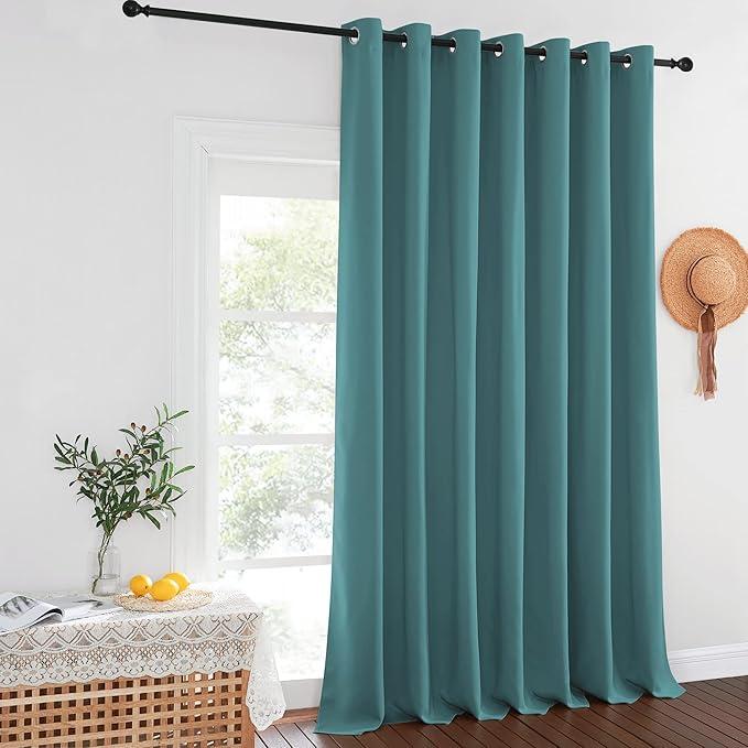 NICETOWN Blackout Curtains for Sliding Glass Door Room Divider Noise Reduce