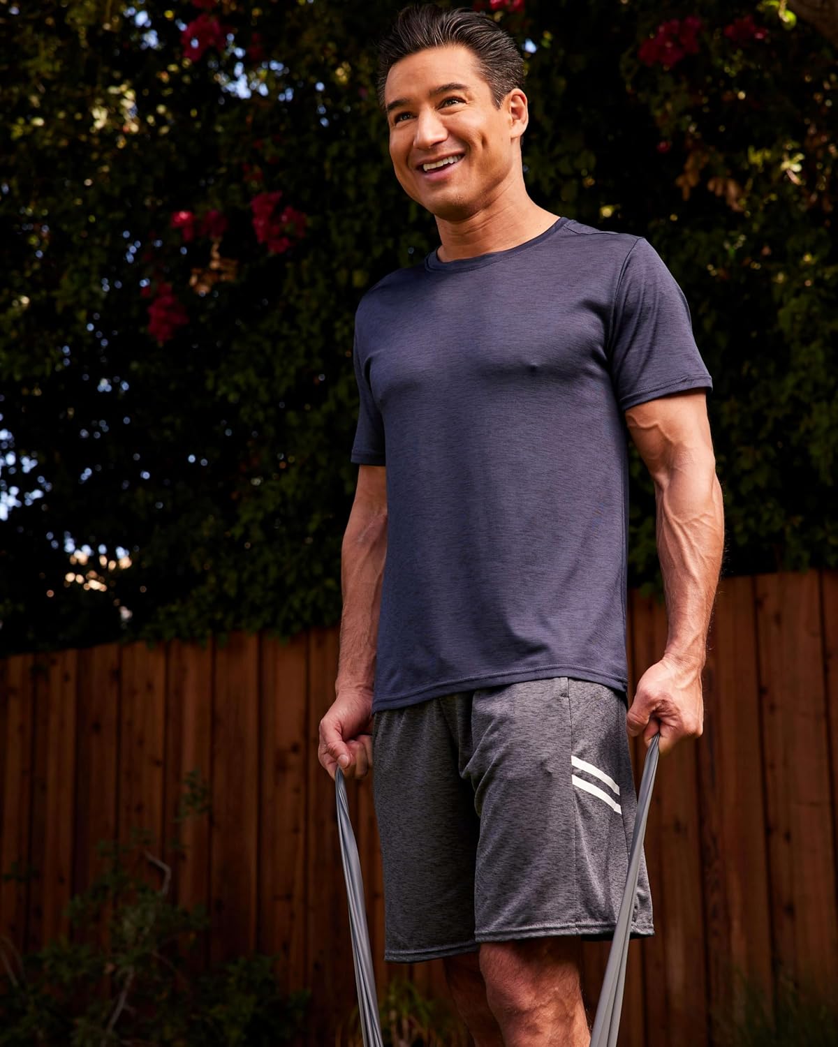 Real Essentials Men's Dry-Fit 9" Shorts - 5 Pack for Gym, Basketball, Running & Casual Wear