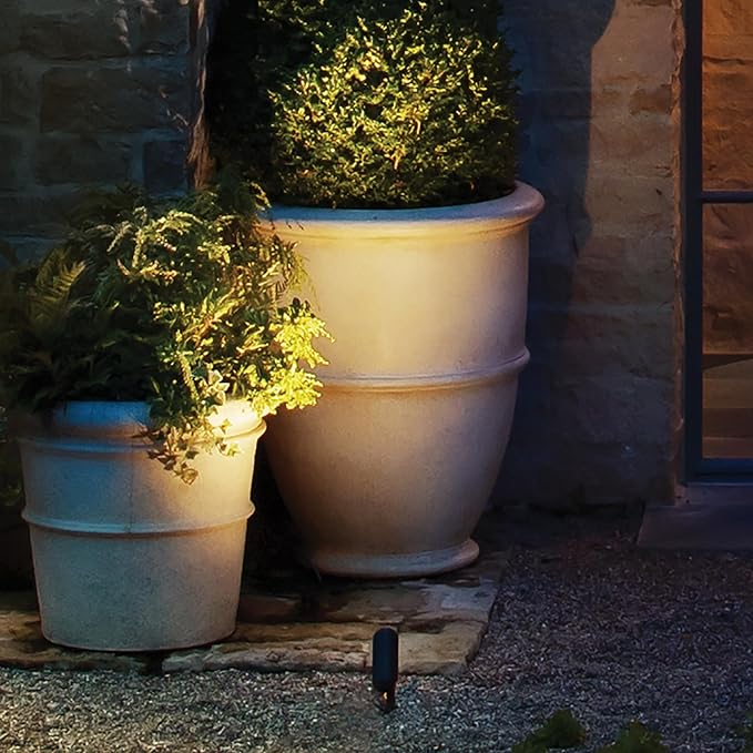 Hinkley Landscape Lighting 1536TXB-LL Spot Light - 4w MR16 LED Blub Included, 12v - Textured Brown Clear Lens