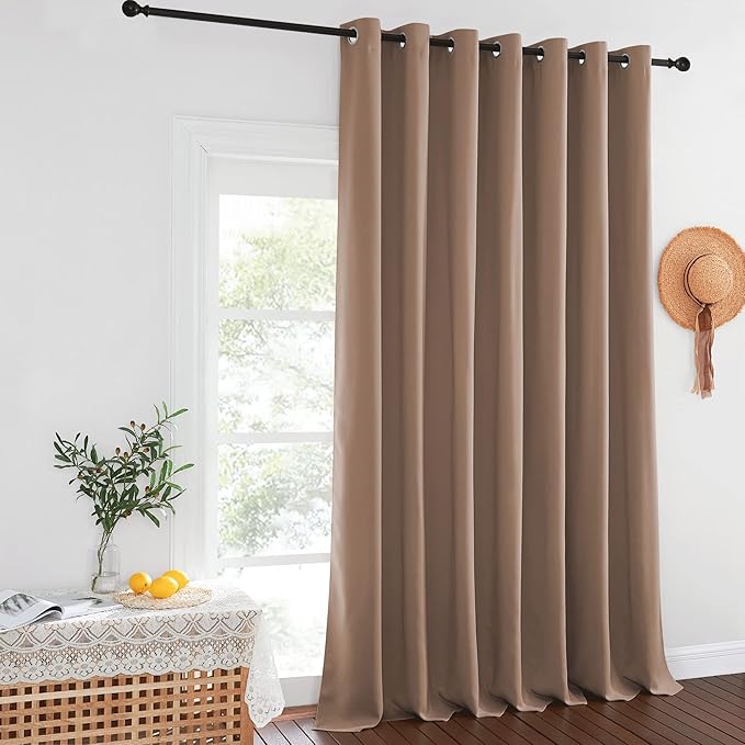 NICETOWN Blackout Curtains for Sliding Glass Door Room Divider Noise Reduce