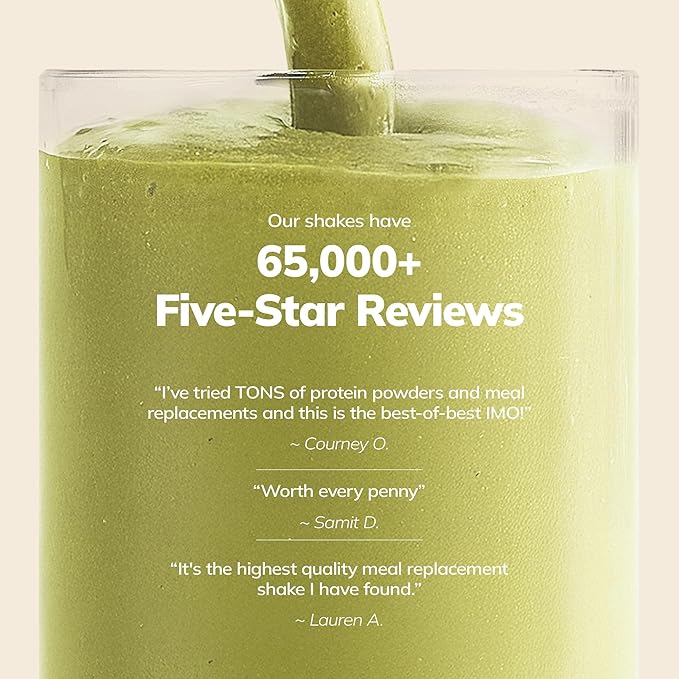 Ka’Chava Whole Body Meal Shake Matcha 2 lb – Vegan Protein Powder with 85+ Superfoods & Greens – Plant-Based Meal Replacement with Probiotics & Digestive Enzymes – Gluten & Dairy Free (15 Servings)