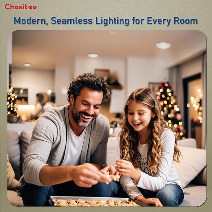 5/6 Inch LED Disk Lights - Dimmable Flush Mount Ceiling Lights, 5CCT Selectable Disc Lights, Recessed Light, Surface Mount Ceiling Light, CRI90+, 14.8W 1150LM, UL/FCC/Energy Star (12 Pack)