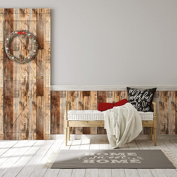 TANONE Wood Contact Paper Kitchen Peel and Stick Wallpaper, Self Adhesive