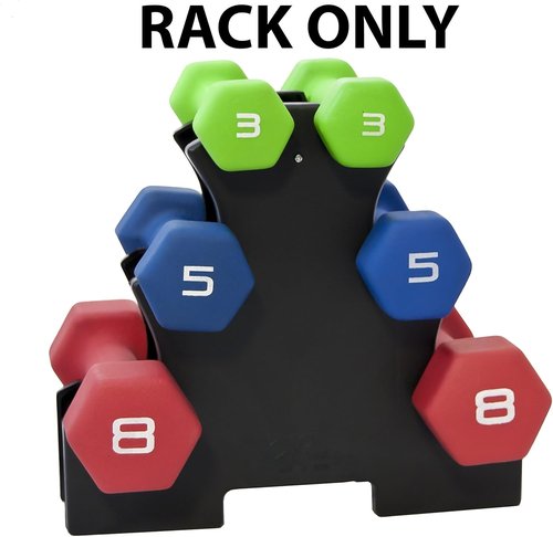 CAP Barbell Dumbbell Stand SDV-0 - Heavy-Duty Black Storage Rack