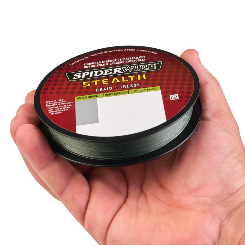 SPIDERWIRE Stealth, Moss Green, 6/1 Pound Test-200 Yard