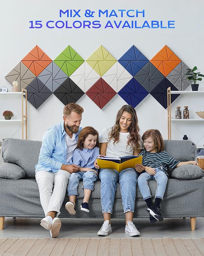 12 Pack Acoustic Panels, Sound Proof Foam Panels