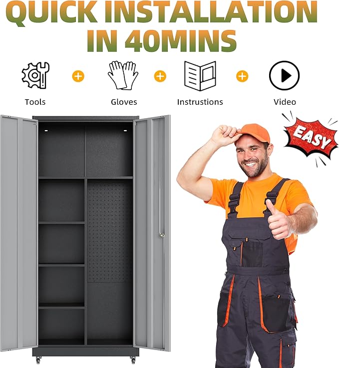 Metal Garage Storage Cabinet