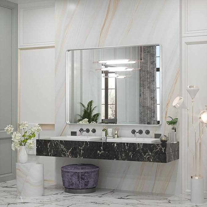 TETOTE 48 x 36 Inch Silver Mirrors