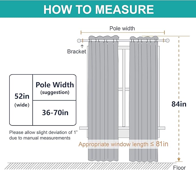 NICETOWN 100% Blackout Cold Blocking Curtains