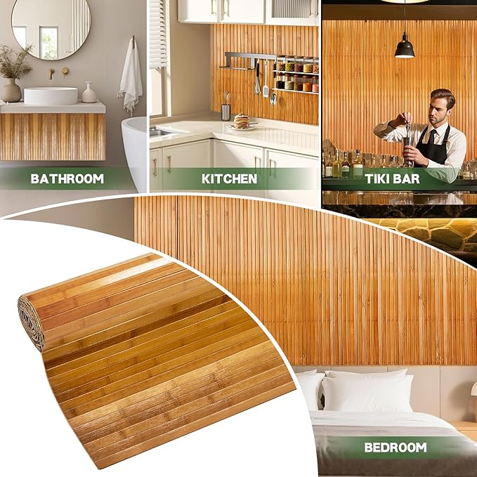 Wibeelee Natural Bamboo Wall Panel