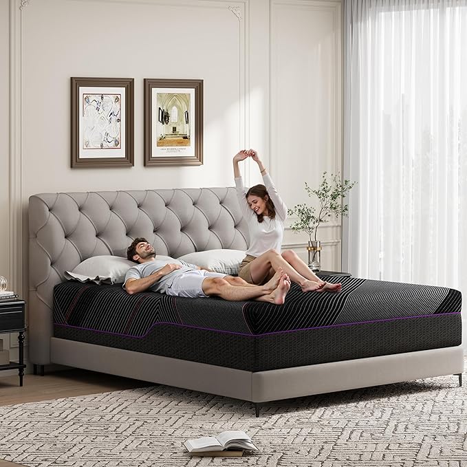 BedsPick Full Size Mattress, 12 Inch Memory Foam Mattress for Pressure Relief, Medium Feel, Cooling Gel Memory Foam with Washable Cover, CertiPUR-US
