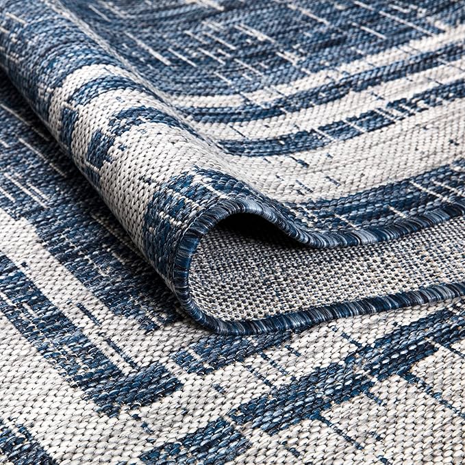Keen Home Design Terrace Outdoor Area Rug - 6x9 Washable Indoor/Outdoor Rug for Patio, Kitchen, Balcony, Beach, Garden, Deck and Porch, Size: 6'x8'10"