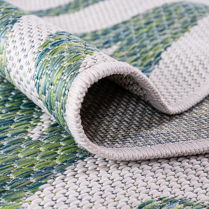Keen Home Design Terrace Outdoor Throw Rug - 3x5 Washable Indoor/Outdoor Rug for Patio, Kitchen, Balcony, Beach, Garden, Deck and Porch, Size: 3'x5'