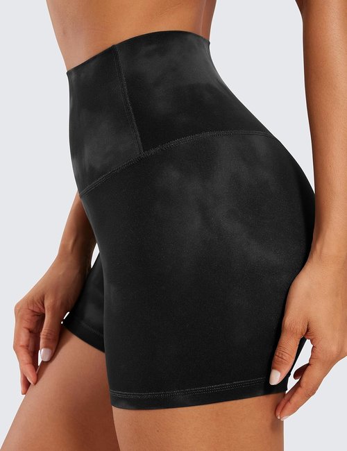 CRZ YOGA Biker Shorts - High Waisted Butterluxe Spandex for Women's Workout | 4-Inch Length