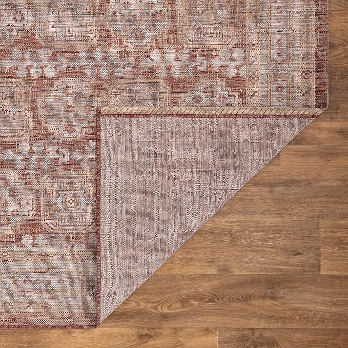 Keen Home Design Terrace Outdoor Runner Rug - 2x10 Washable Indoor/Outdoor Rug for Patio, Kitchen, Balcony, Beach, Garden, Deck and Porch, Size: 2'2"x9'11"