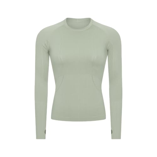 LUYAA Women's Workout Tops Long Sleeve Shirts Yoga Sports Breathable Gym Athletic Top Slim Fit