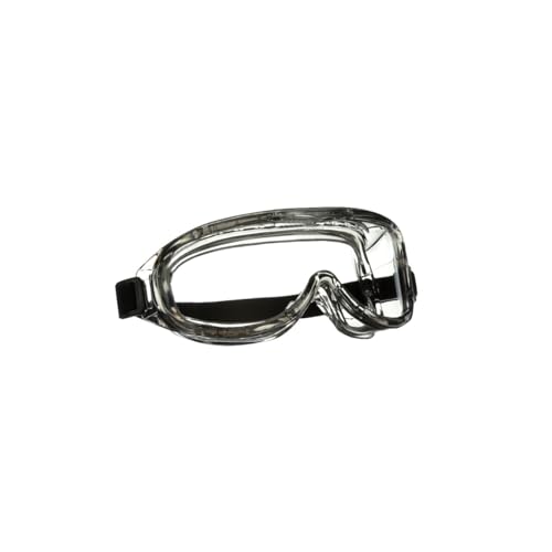 3M Professional Goggle, Clear Lens Provides Excellent Visibility, Impact-Resistant, Blocks 99.9% of UV, Indirect Ventilation