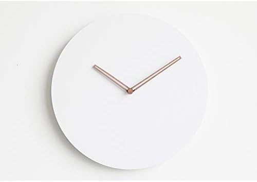Wooden Modern Wall Clock, Minimalistic and Stylish, Walnut Hands, Silent Quartz