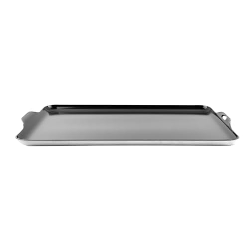 Coghlan's Camp Griddle, Lightweight Aluminum, 16.5 x 10" size, PFAS-Free and Non-Stick Ceramic Coating Cooking Surface for Two Burner Stoves, Ideal for Camping and Outdoor Cooking