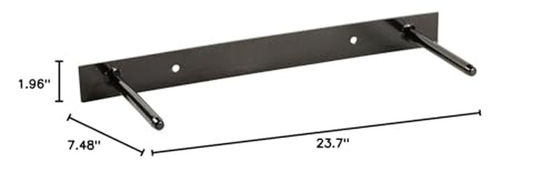 SPRI Wall-Mounted Rack for Hanging Exercise Mats, Black