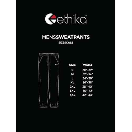 Ethika Men's Raw Edge Sweatpant | Black