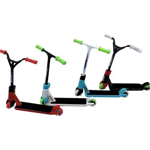 4Pcs Professional Finger Scooter Toy Alloy Metal for Use Fingerboard Obstacles Fingerboard Parks and Competitions, Skateboards Finger Boards, Alloy+Plastic