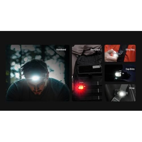 Nitecore HA11 Camping Headlamp, 240 Lumen Ultra Lightweight, use 1xAA Battery with Multi-Purpose Clip (Strap Headband)