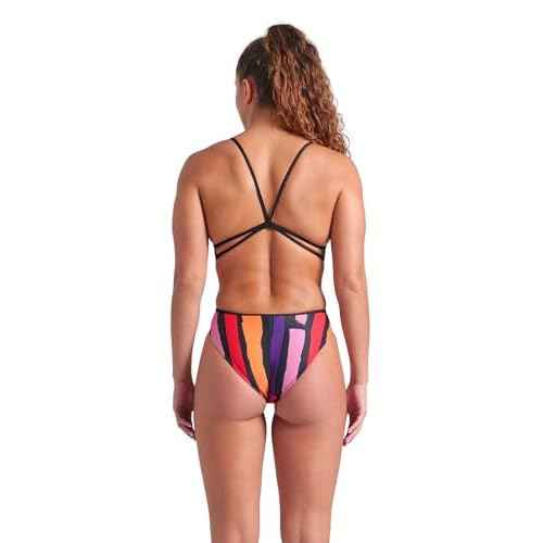 ARENA Women's Performance Painters Lace Back Athletic Sport One Piece Swimsuit