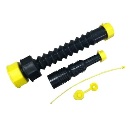 EZ-POUR HI-FLO Spout with Reducer Tip & Vent Kit (1 Pack) | Fits 1-5/8" Openings | Compatible With All EZ-POUR Adapters | Reducer Fits Older Vehicle Gas Tanks, Water Jug Or Gas Cans, | Replacement Spout Kit
