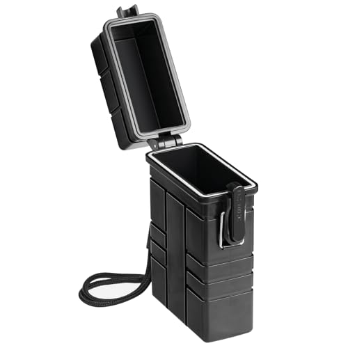 Waterproof Case, Airtight Holder Case for Whole Package 20pcs 84-100mm Size, EDC Survival Container for Fishing Kit, Match Seal Storage Dry Box, Camping Essentials, Cool Gadgets for Men Women