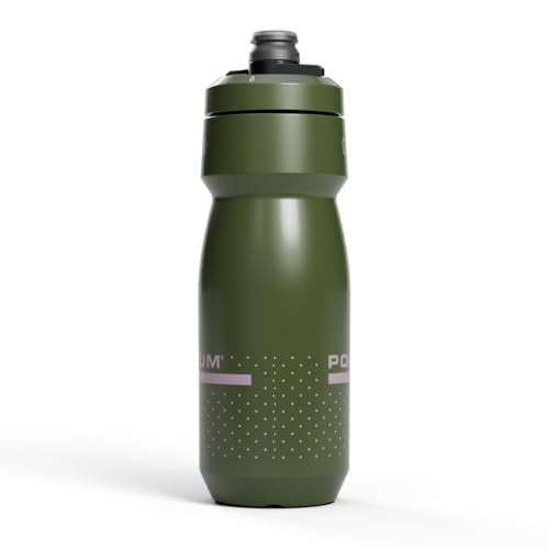 CamelBak Podium 24oz Bike Water Bottle - Easy Squeeze Bottle - Fits Most Bike Cages, Deep Fern