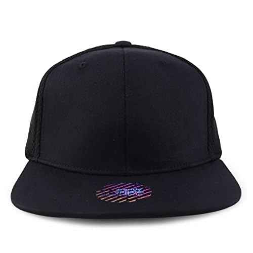 Trendy Apparel Shop XXL Oversize Air Mesh Back Flatbill Baseball Cap