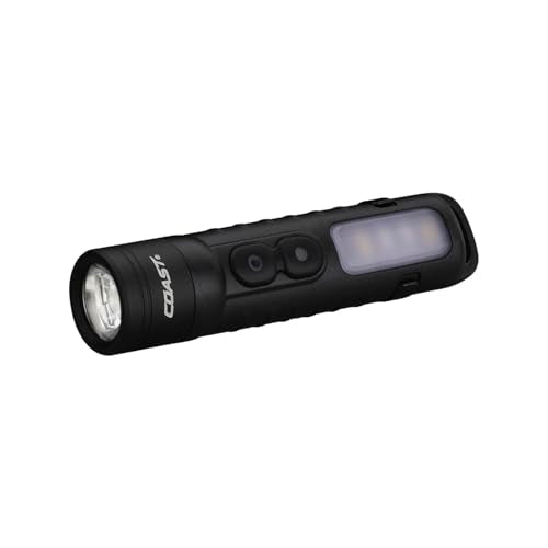 Coast KL35R 600 Lumen Rechargeable LED Pocket Flashlight with RED Light